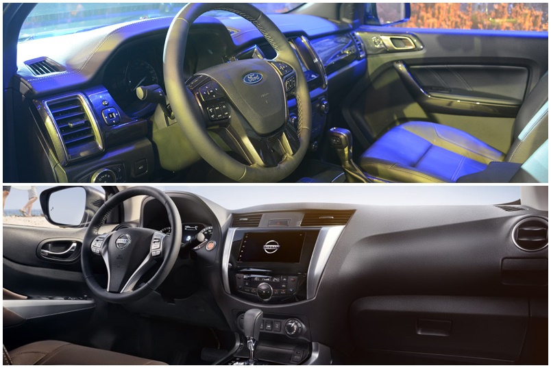 Nội thất Nissan Terra 2021 và Ford Everest 2021