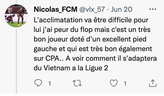Người hâm mộ đội bóng tại Ligue 2 phản ứng bất ngờ trước thông tin chiêu mộ 151067 của Quang Hải