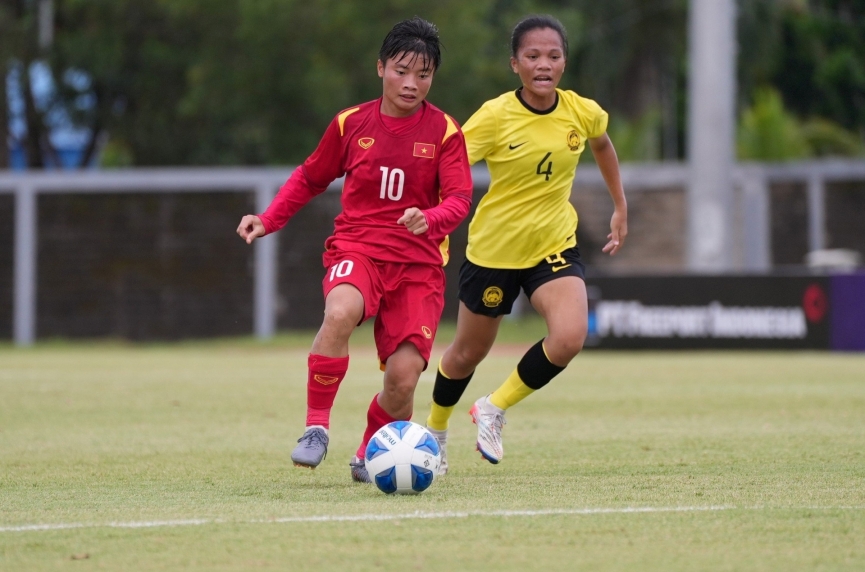 Trực tiếp U19 nữ Việt Nam 2-0 U19 nữ Malaysia: Minh Chuyên nhân đôi cách biệt-301517