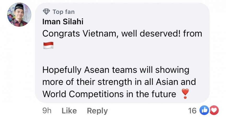 CĐV Đông Nam Á: 'Việt Nam biểu tượng cho sức mạnh của bóng đá khu vực' 324666