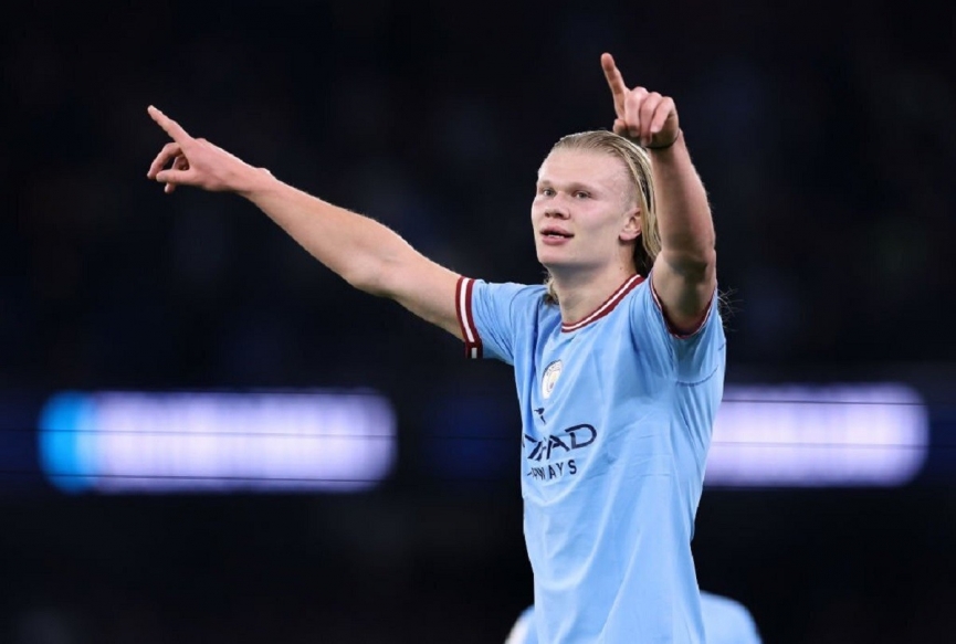 Haaland is valued at 245 million euros, becoming the most expensive player in the world in 2023 (photo: Getty)