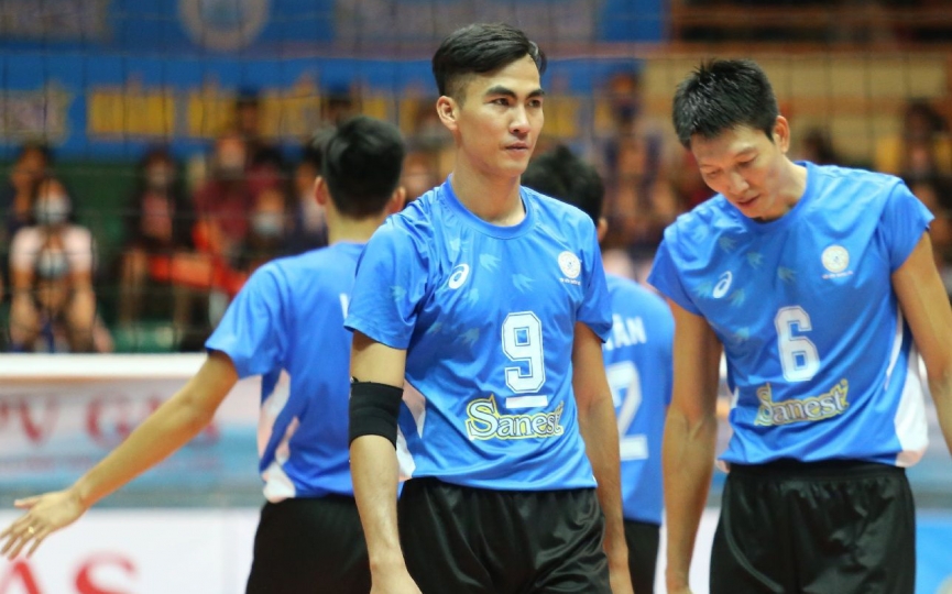 Bóng chuyền nam Khánh Hòa có chiến thắng đầu tay tại Đại hội TDTT 2022 228391