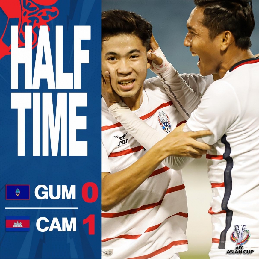 Trực tiếp Campuchia 1-0 Guam: Đại diện Đông Nam Á lên tiếng! 80621