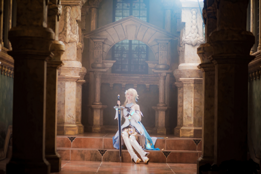 hut hon voi loat anh cosplay lumine trong genshin impact