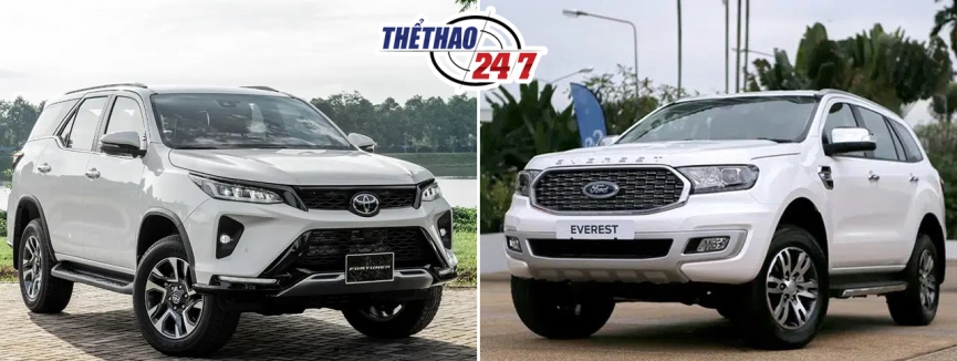 So sánh Ford Everest và Toyota Fortuner 2021