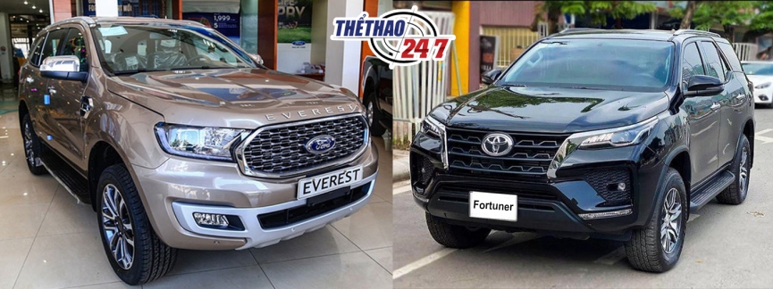 Ford Everest và Toyota Fortuner