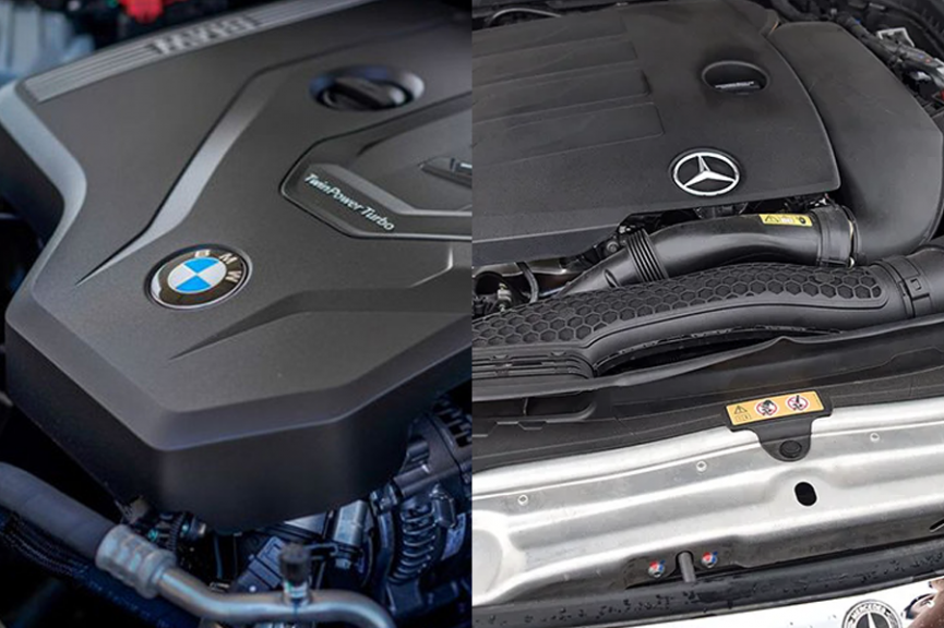 Động cơ BMW 320i và Mercedes C200