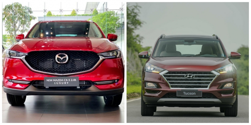 So sánh Mazda CX5 và Hyundai Tucson
