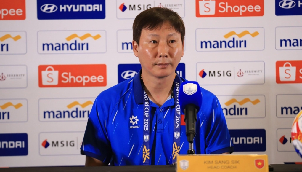 HLV Kim Sang Sik chia sẻ lợi thế của U23 Việt Nam trước U23 Indonesia