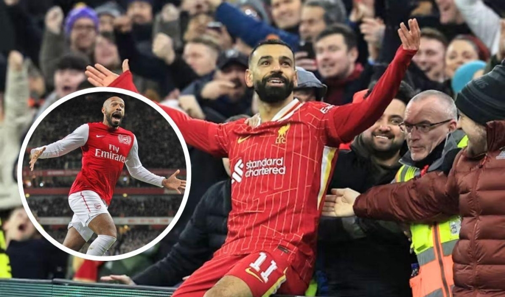 Salah chính thức vượt qua Thierry Henry