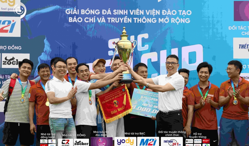 Cơn mưa bàn thắng tại chung kết SJC Open Cup 2024: Đội bóng báo Tiền Phong lên ngôi vô địch