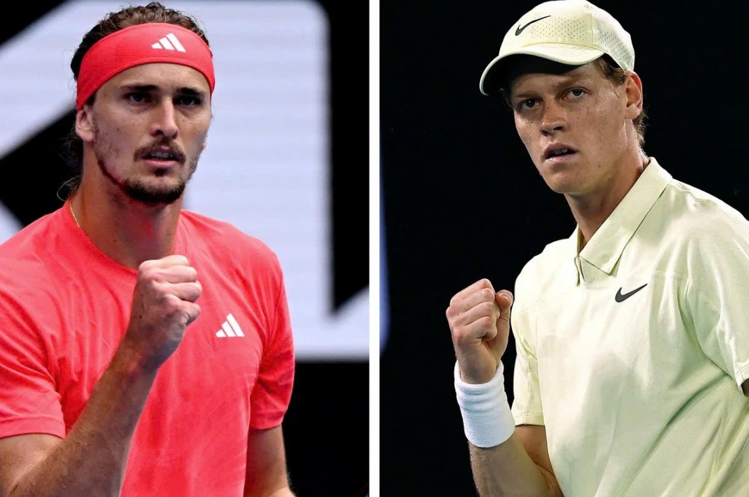 Trực tiếp tennis Jannik Sinner vs Alexander Zverev, 15h30 ngày 26/1