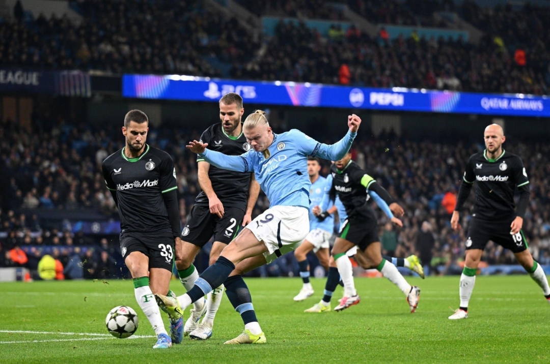 Trực tiếp Man City 3-0 Feyenoord: Haaland lên tiếng