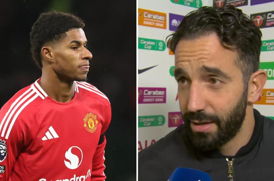 HLV Amorim tuyên bố lý do loại bỏ Rashford khỏi đội hình MU