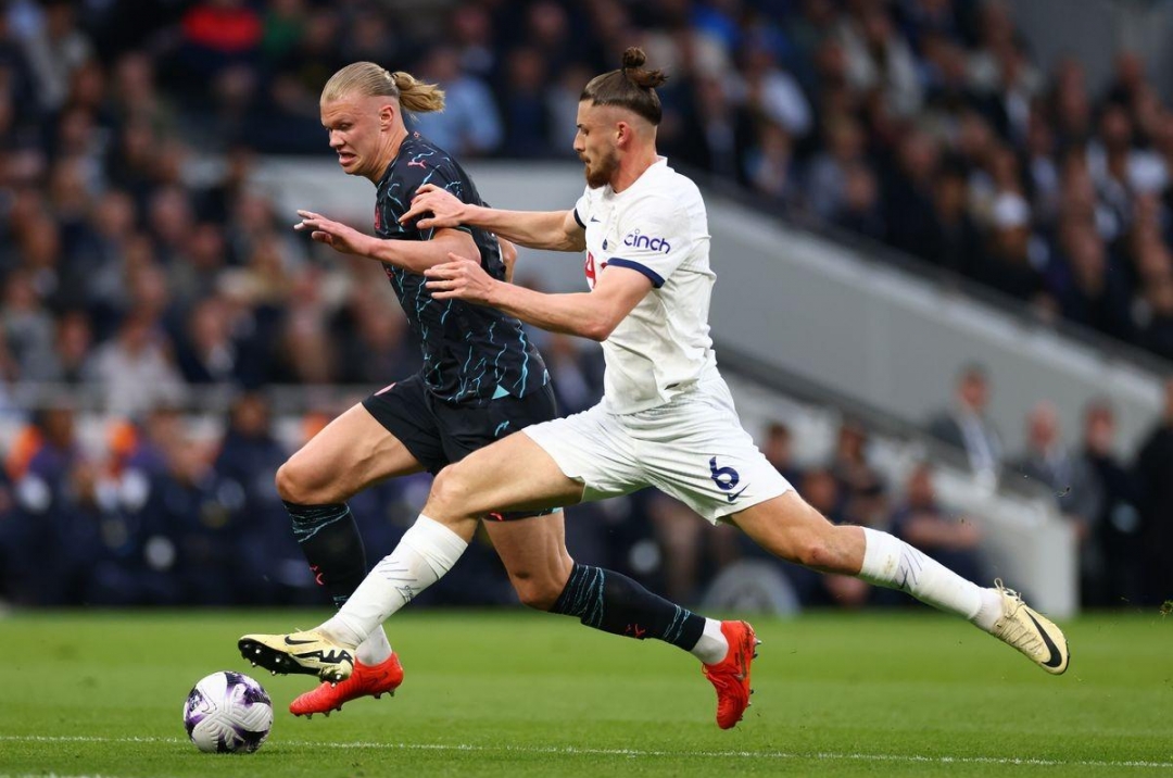 Trực tiếp Man City 0-0 Tottenham: Halaand lĩnh xướng hàng công