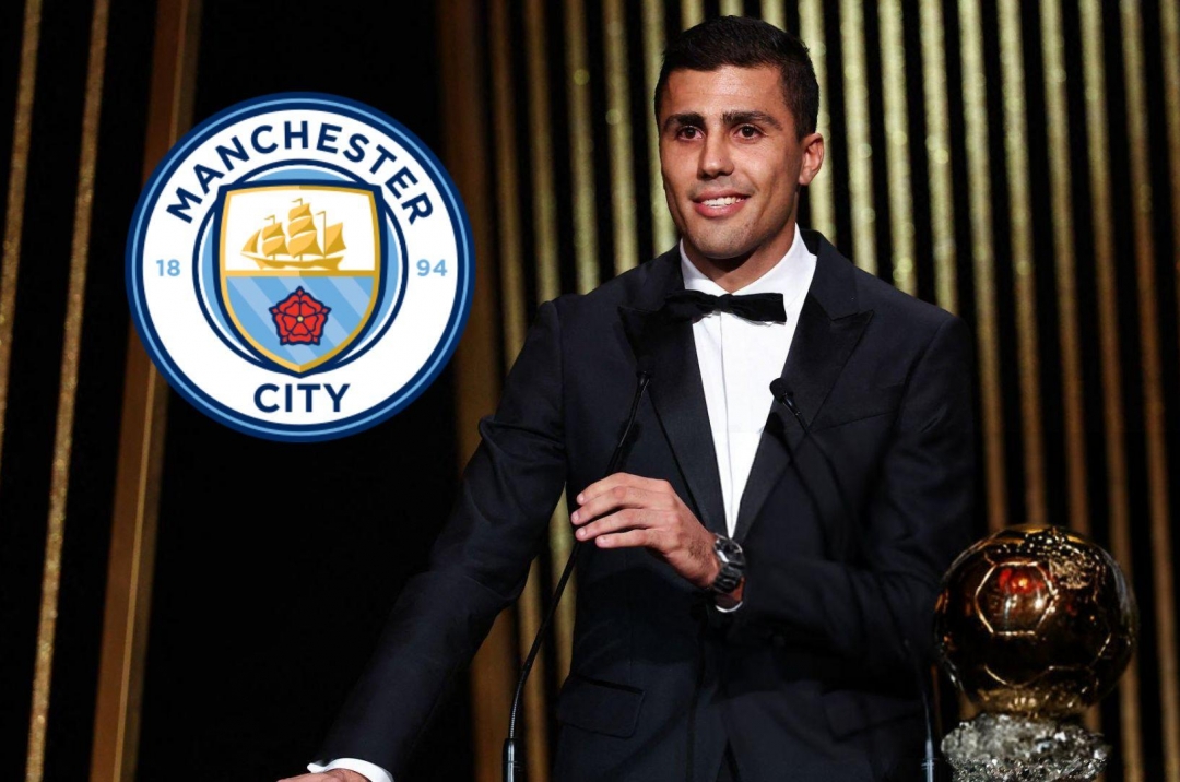 Rodri được Man City 'thưởng lớn' với Quả bóng vàng