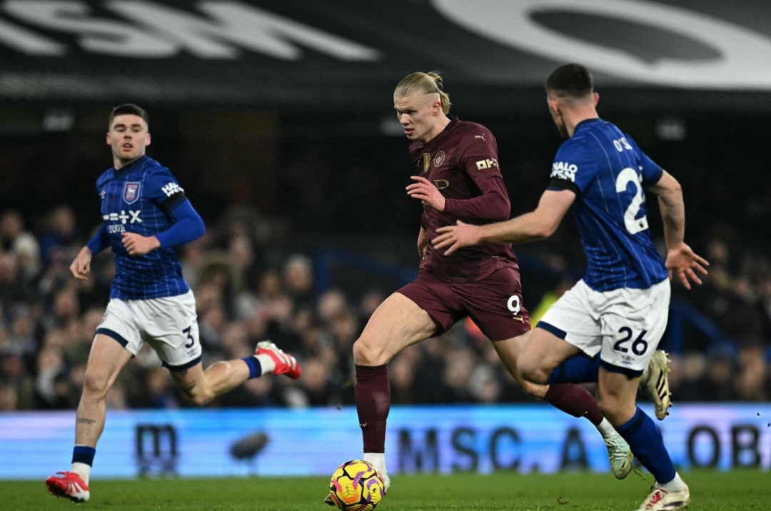 Trực tiếp Man City 0-0 Ipswich: Đôi công hấp dẫn