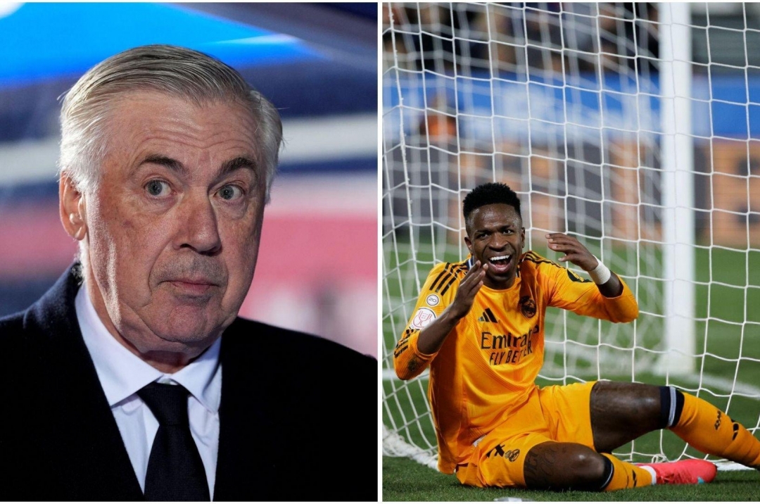 Ancelotti phản ứng vụ Vinicius bị mắng 'té tát' trên sân