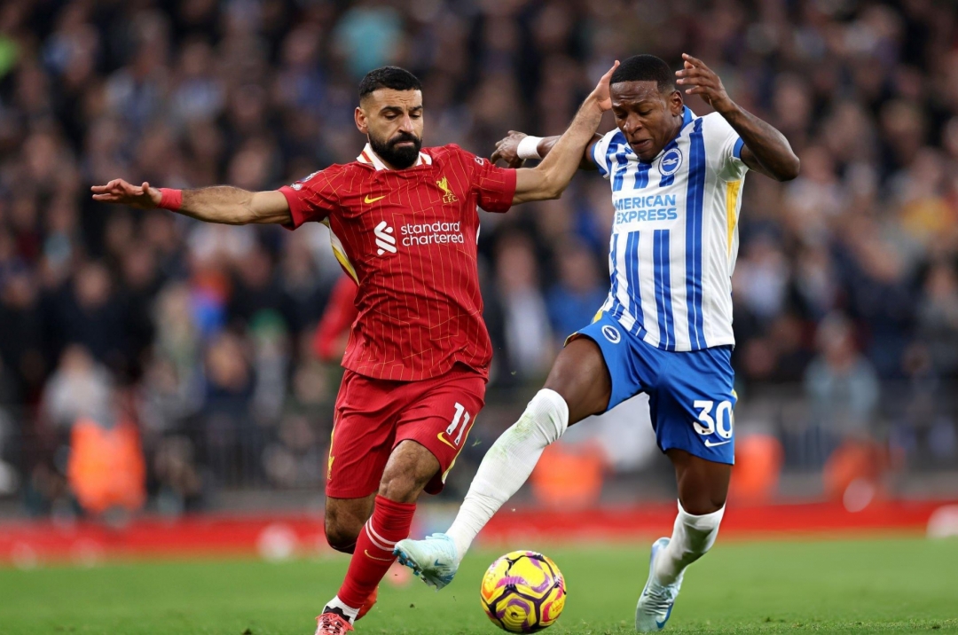Trực tiếp Liverpool 1-0 Brighton: Bàn thắng sớm
