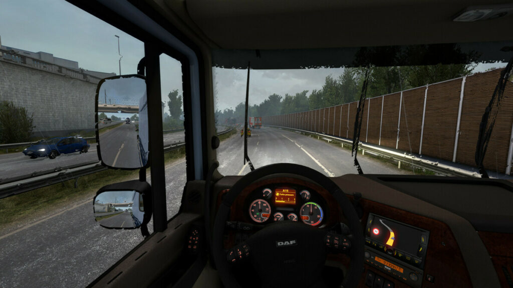 Game thủ này dựng cả cabin xe tải để chơi Truck Simulator