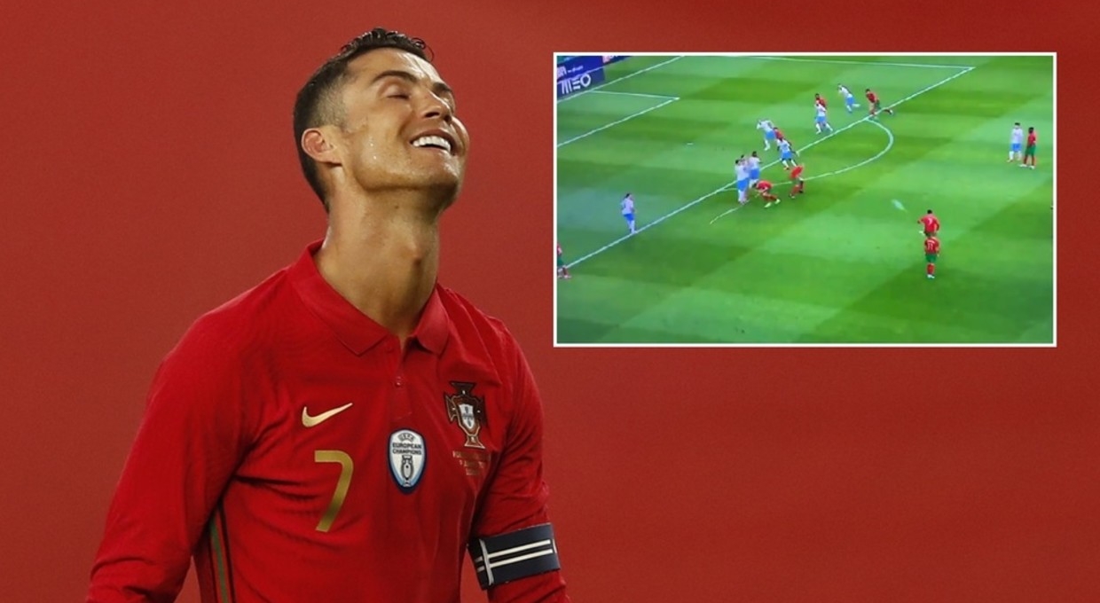 Ronaldo bẽ mặt vì quả đá phạt 'tệ nhất sự nghiệp' trước thềm Euro 2021