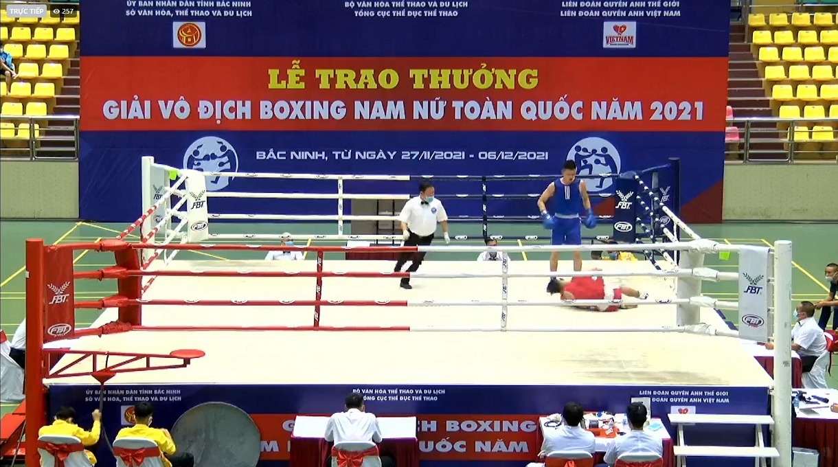 Chiến thắng Knock out đầu tiên tại Giải Vô địch Boxing Nam nữ Toàn quốc 2021