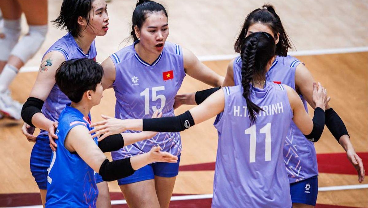 Trực tiếp bóng chuyền nữ Việt Nam 1-0 Myanmar: Áp đảo