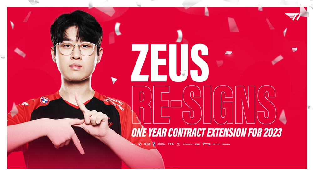 LMHT: T1 gia hạn thêm một năm hợp đồng với Zeus