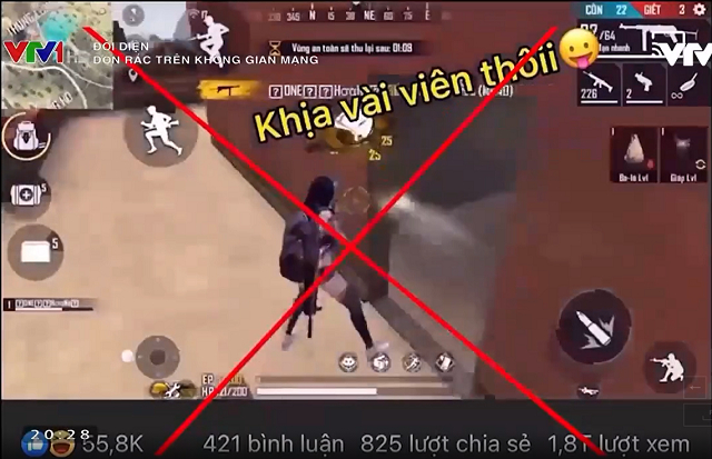 Free Fire bị VTV điểm mặt gọi tên trong phóng sự lên án hành vi bạo lực trên Internet