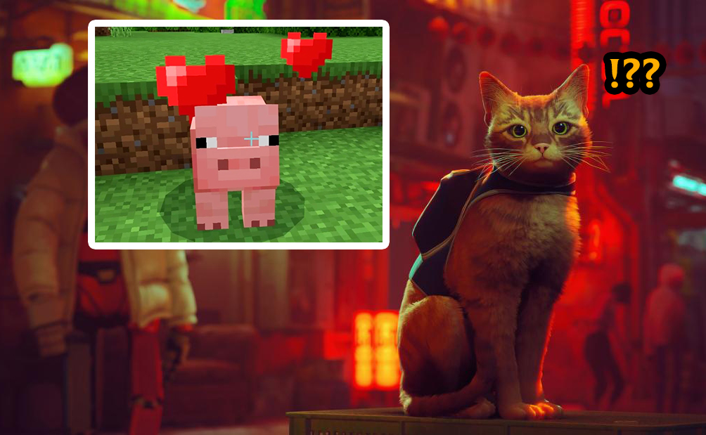 Bản mod này cho phép bạn biến chú mèo Stray thành con heo trong Minecraft