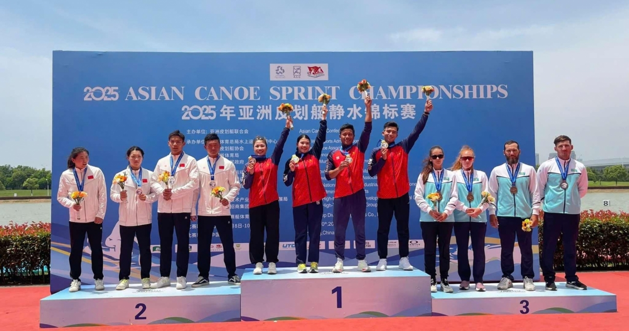 Canoe Việt Nam xuất sắc đoạt HCV châu Á