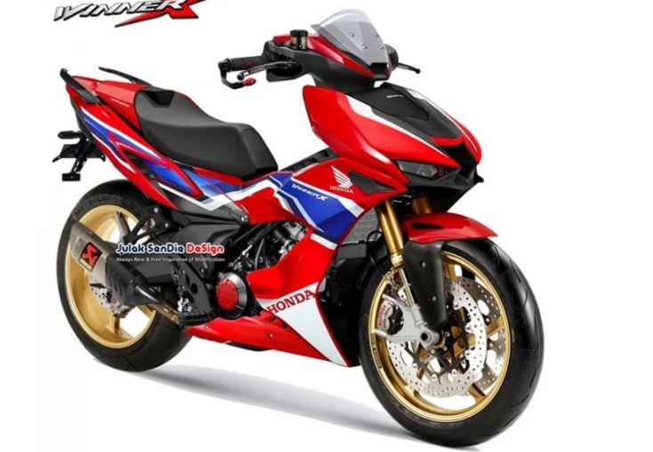 Lộ ảnh nghi là Honda Winner X 2022: phuộc Upside Down, phanh Brembo?