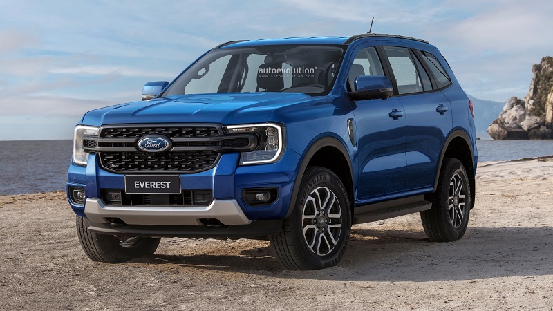 Ford Everest 2022 khiến Fortuner “lo sốt vó” với ngoại hình mới, động cơ V6