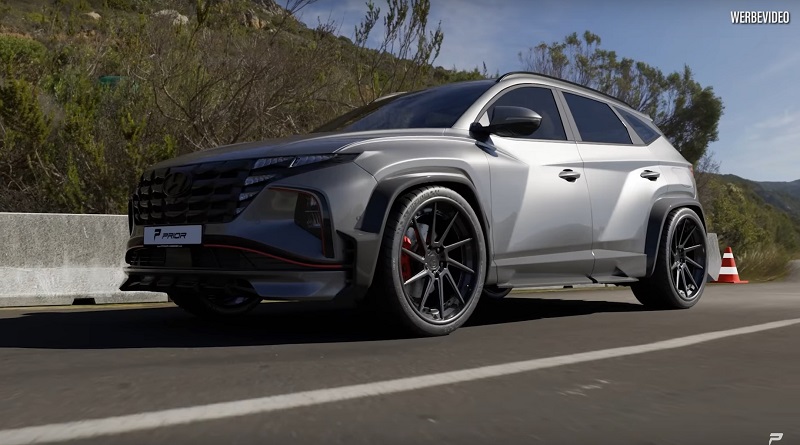 Cận cảnh Hyundai Tucson cực ngầu với bản độ thân rộng của Prior Design