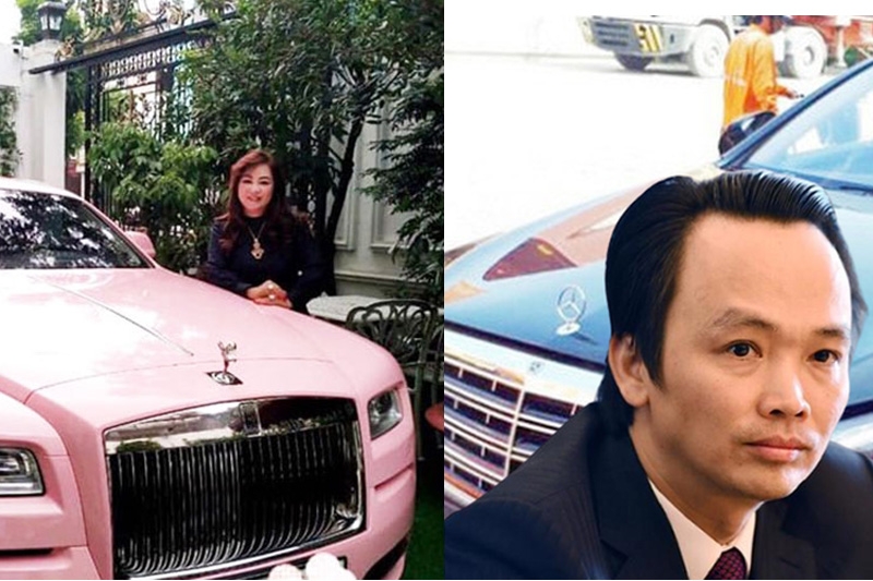 So sánh dàn xe siêu sang của ông Trịnh Văn Quyết và bà Nguyễn Phương Hằng