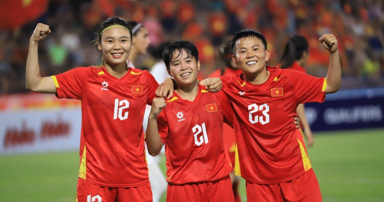 Trực tiếp nữ Việt Nam 4-0 nữ Campuchia: Thăng hoa