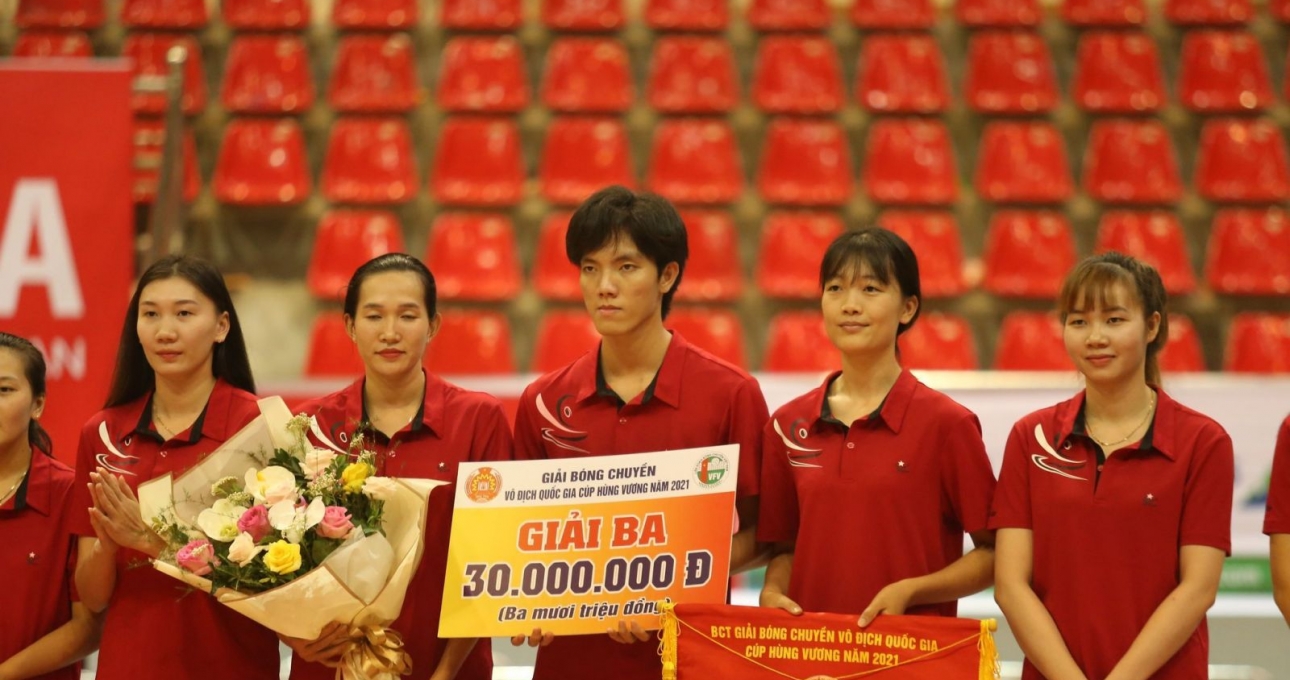 Đội hình Ninh Bình Doveco tham dự giải bóng chuyền VĐQG 2021