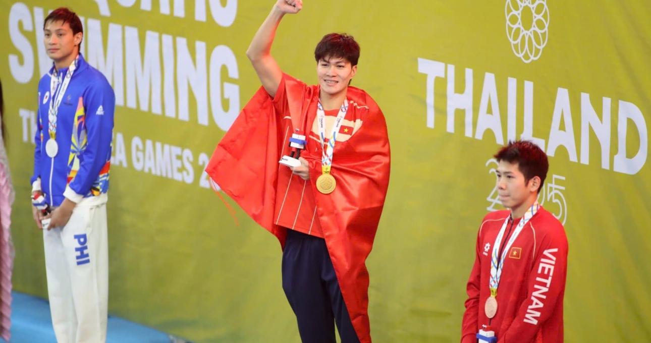 NÓNG: Bơi lội Việt Nam có Huy chương Vàng đầu tiên
