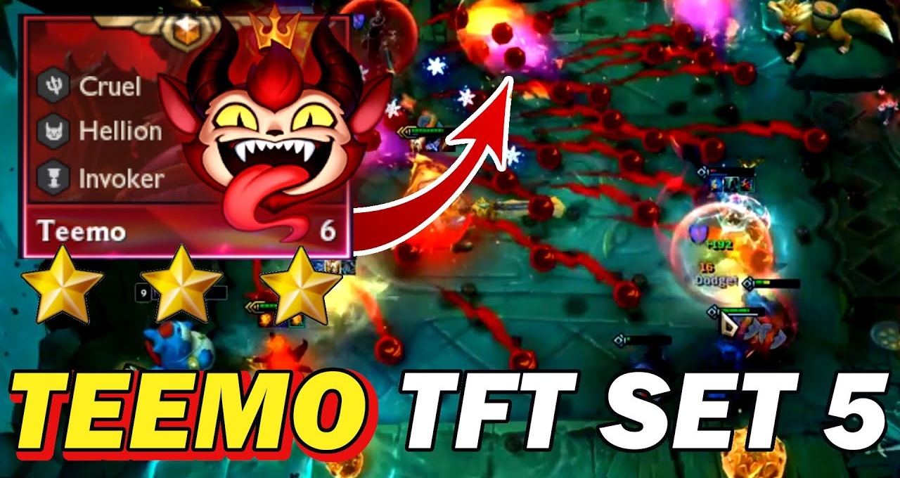 VIDEO: Teemo 3 sao thể hiện sức mạnh quá khủng khiếp trong ĐTCL mùa 5
