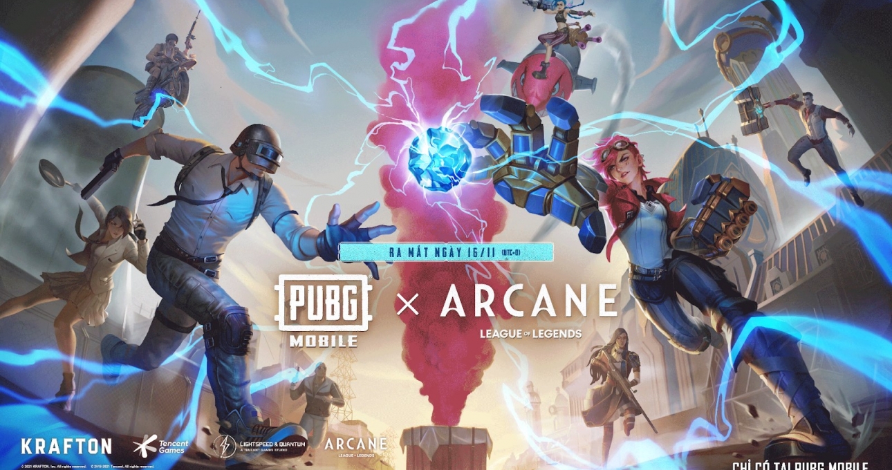 PUBG Mobile hợp tác cùng Riot Games mang thế giới Arcane đến Erangel.