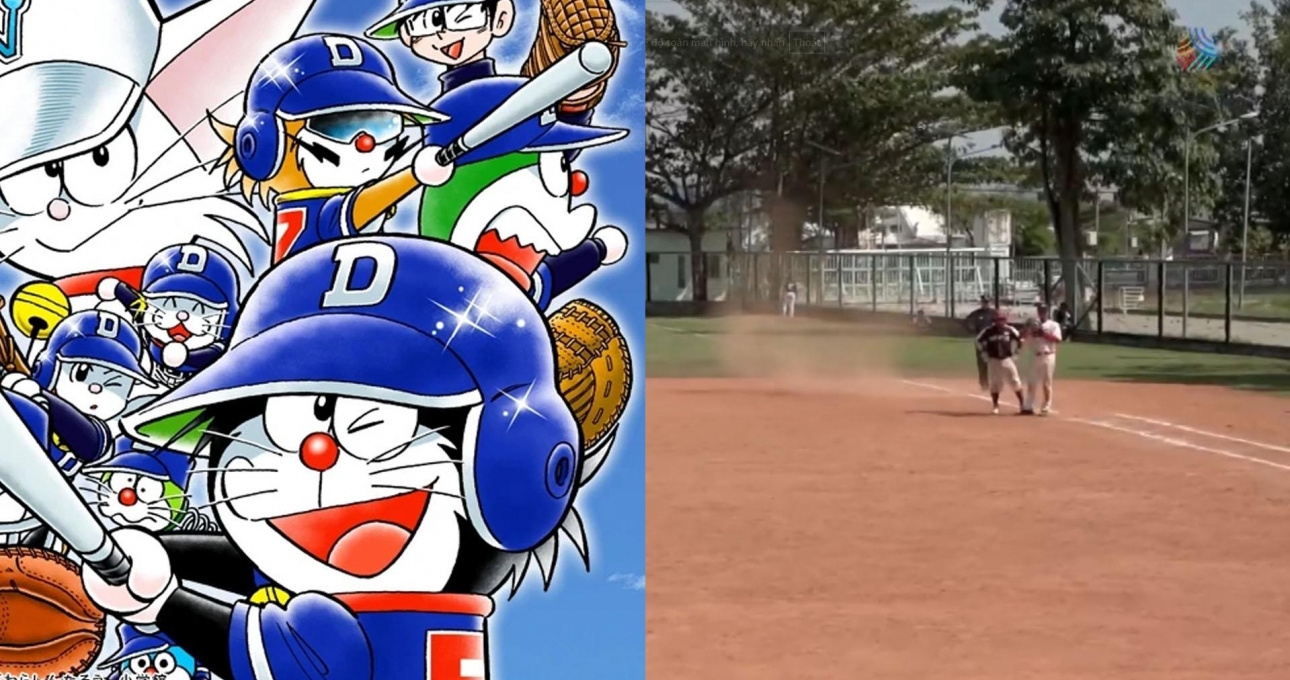 Độc lạ SEA Games 33: Đội tuyển bóng chày Việt Nam bị cho là dùng 'bảo bối Doraemon' khi đấu với Singapore