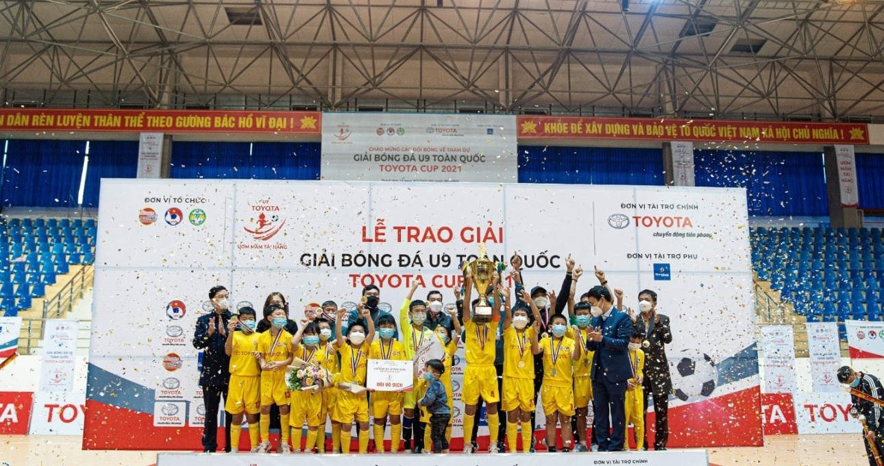 Giải bóng đá U9 toàn quốc Toyota Cup 2021 vì tương lai bóng đá Việt