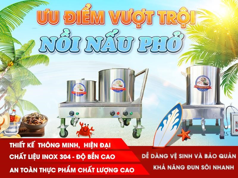 “Nồi nấu phở Hải Minh” phủ sóng khắp nhà hàng quán ăn