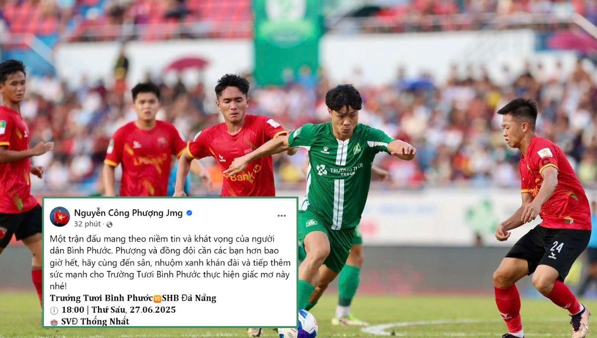 Công Phượng kêu gọi CĐV 'tiếp lửa' trước trận play-off với Đà Nẵng