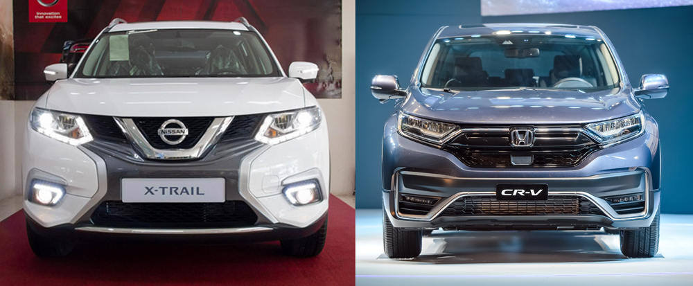 So sánh xe Nissan X-Trail 2021 và Honda CR-V 2021