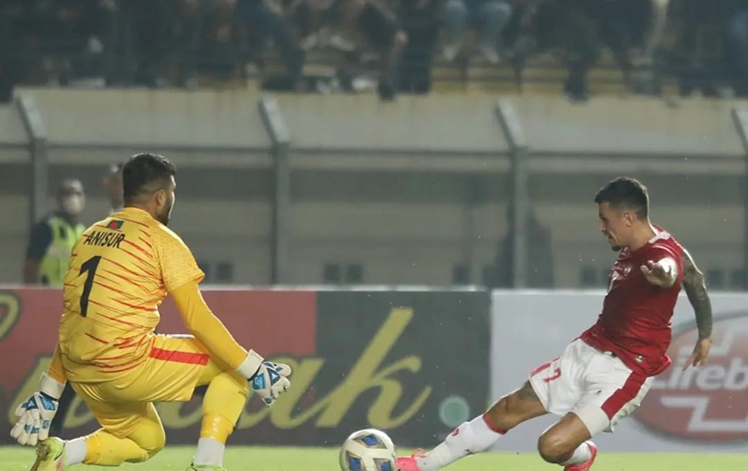 Indonesia hòa thất vọng trước đội bóng hạng 188 thế giới
