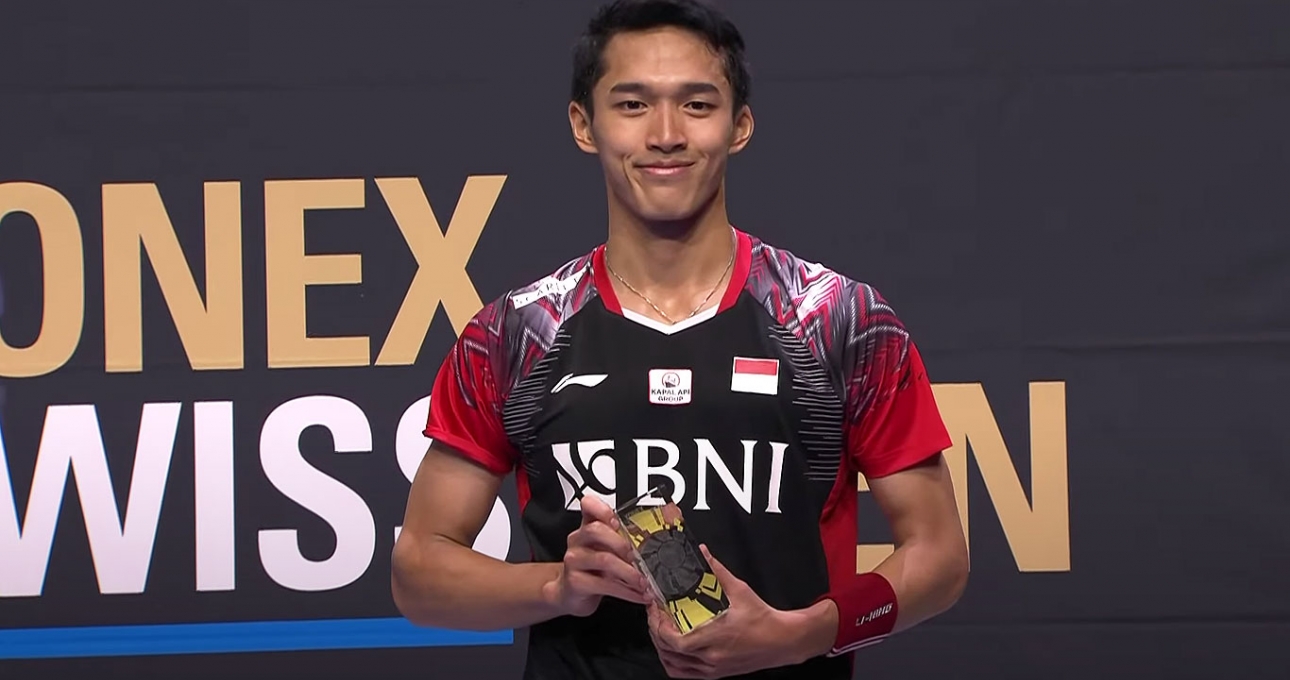 Chung kết giải cầu lông Thụy Sĩ mở rộng 2022: Jonatan Christie lên ngôi vô địch