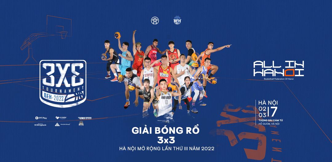 Giải bóng rổ 3x3 BFH - Hà Nội mở rộng lần thứ III sắp diễn ra