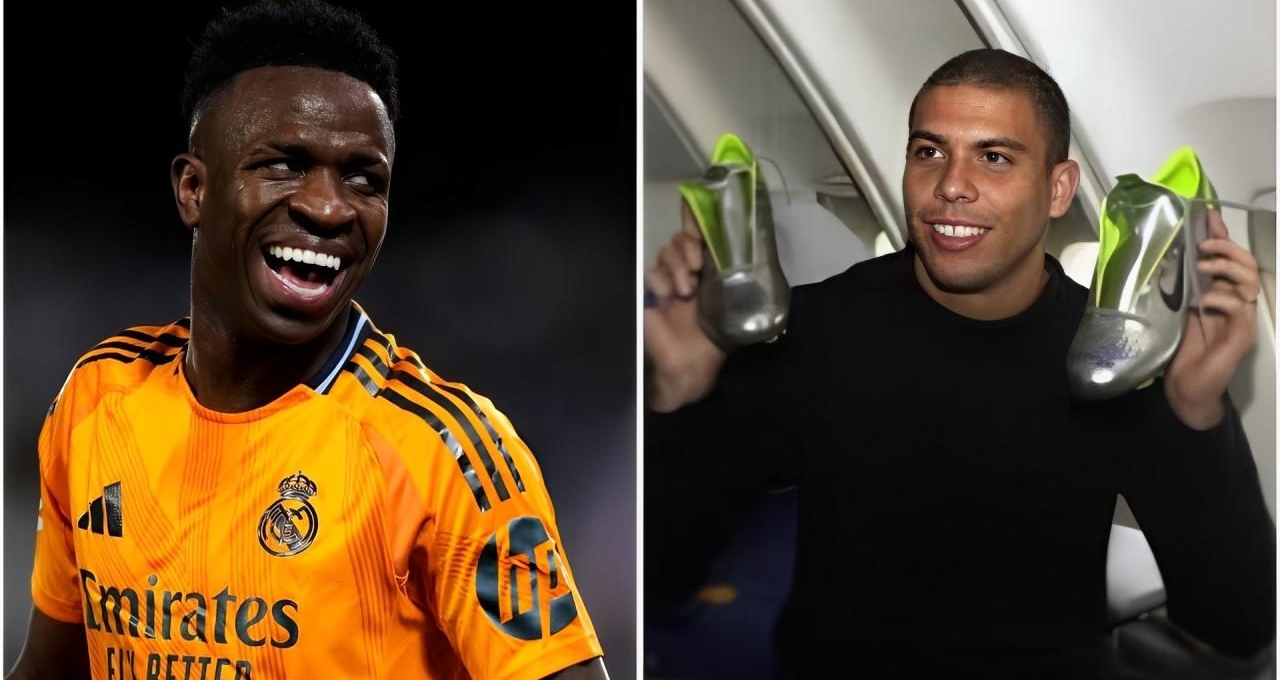 Vinicius nhận món quà tinh thần từ Ronaldo 'béo'