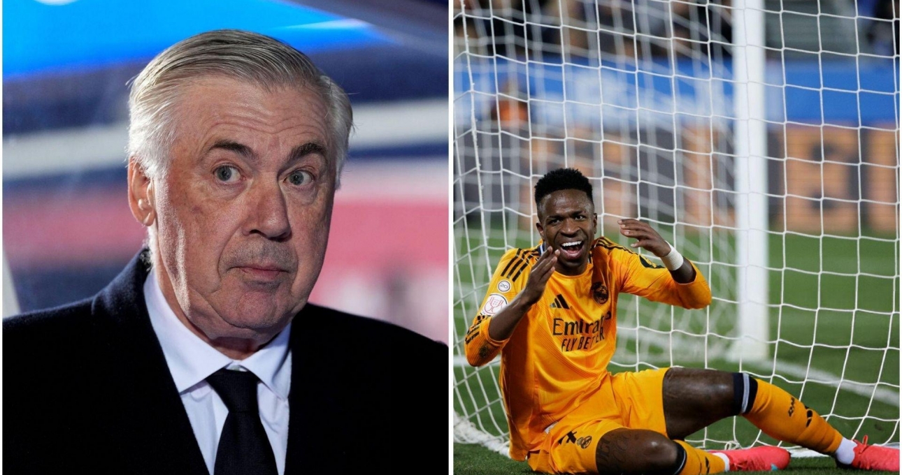 Ancelotti phản ứng vụ Vinicius bị mắng 'té tát' trên sân